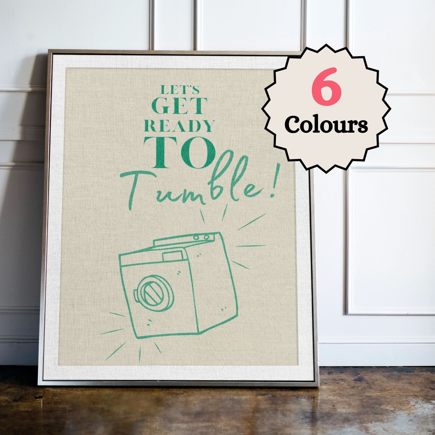 Lets Get Ready to Tumble, Laundry Room Print