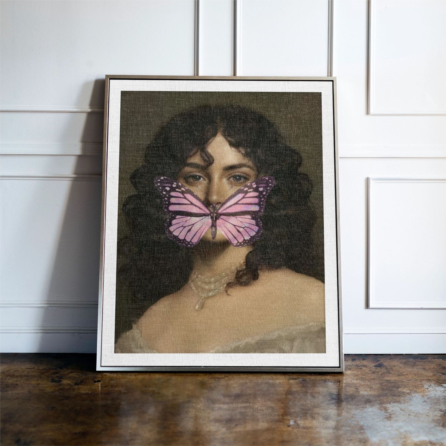 Pink Butterfly Maximalist Print