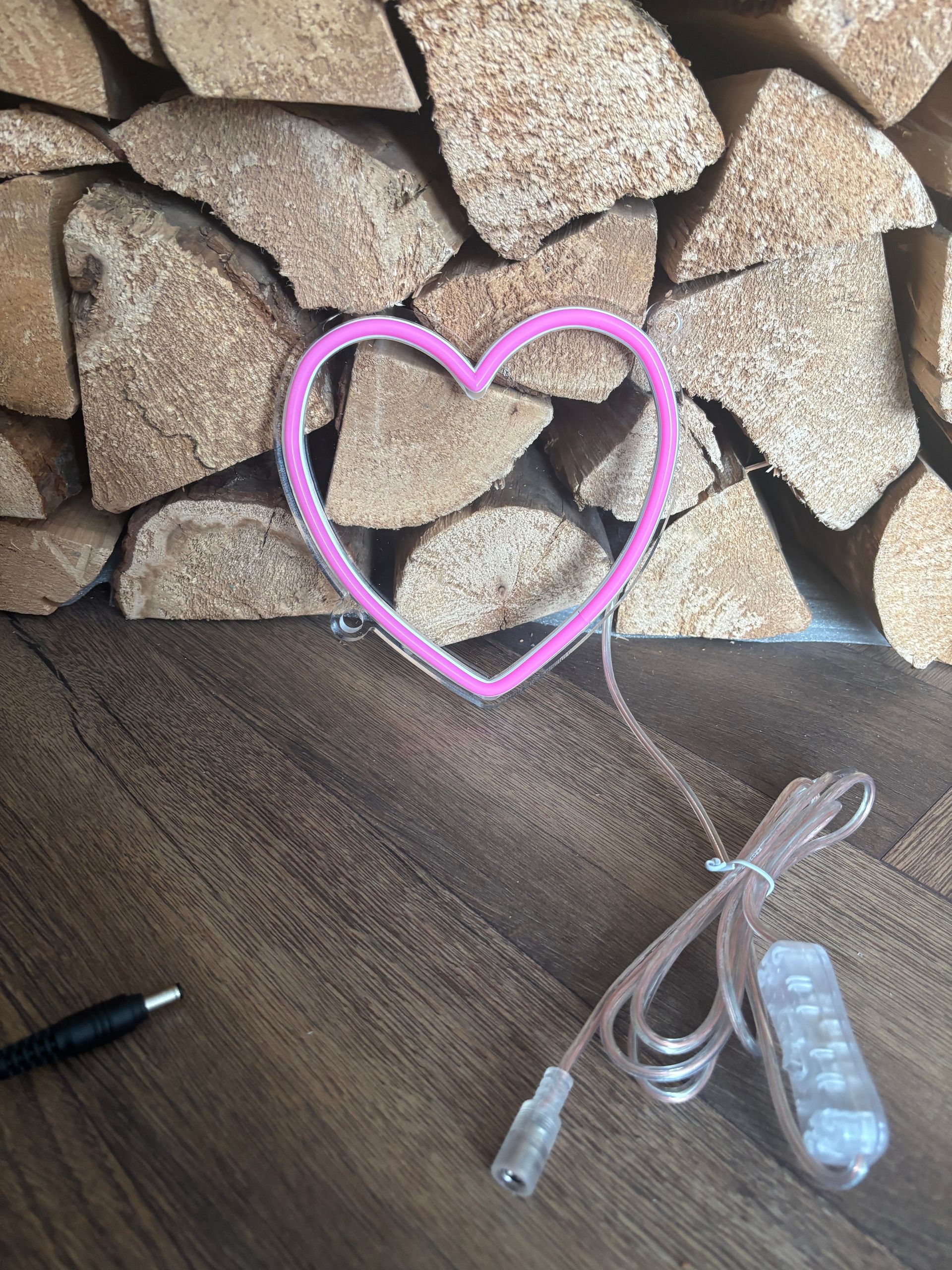 Hot Pink Heart LED Neon Sign