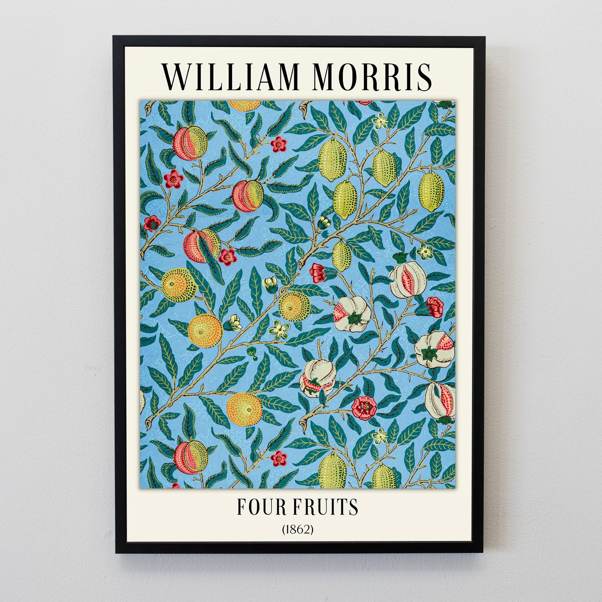 Four Fruits - William Morris Wall Art Print