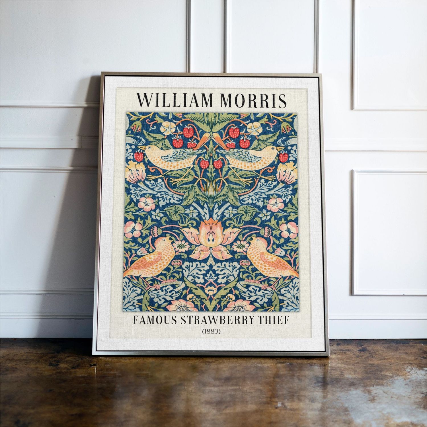 Famous Strawberry Thief - William Morris Wall Art Print