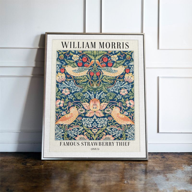 Famous Strawberry Thief - William Morris Wall Art Print