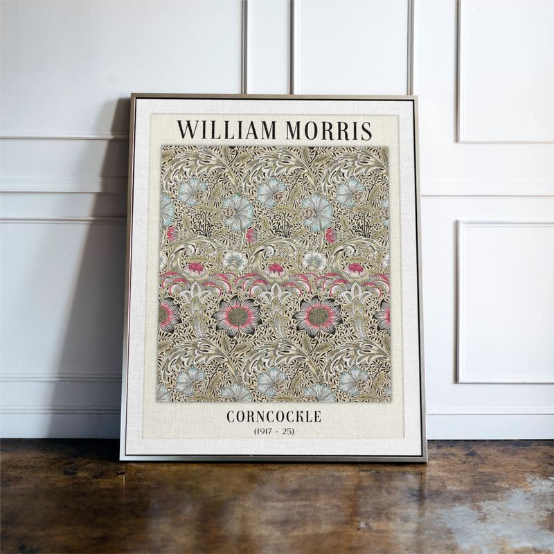 Corncockle - William Morris Wall Art Print