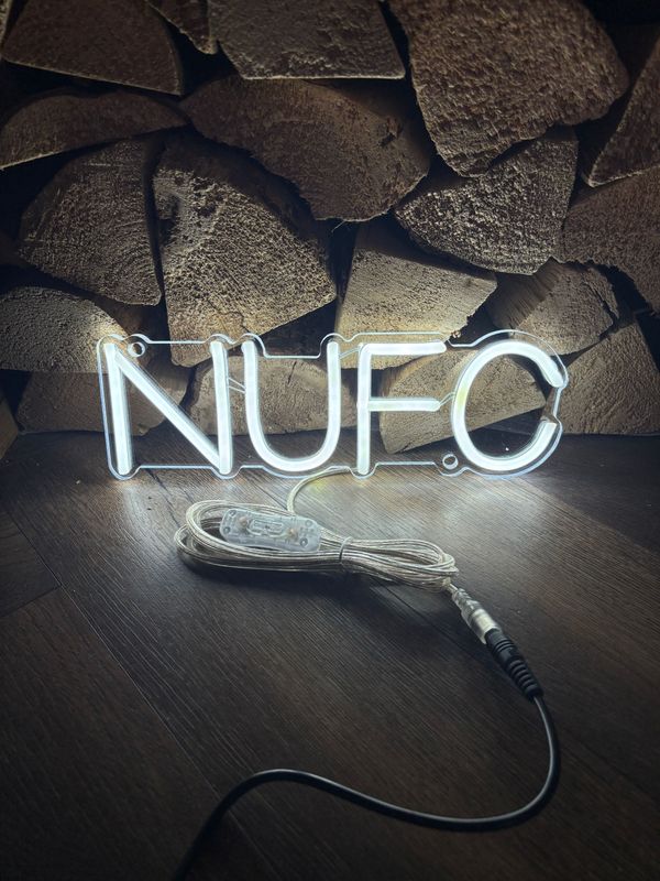 NUFC LED Neon Sign
