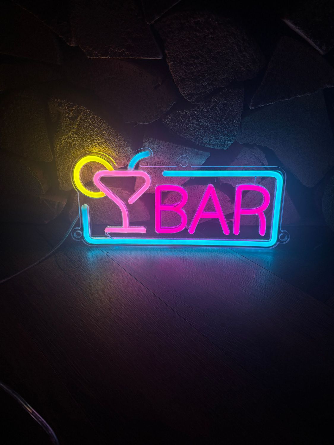 Pink Bar LED Neon Sign