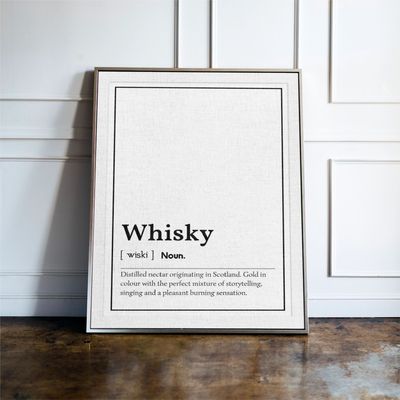 Whisky Word Definition Print
