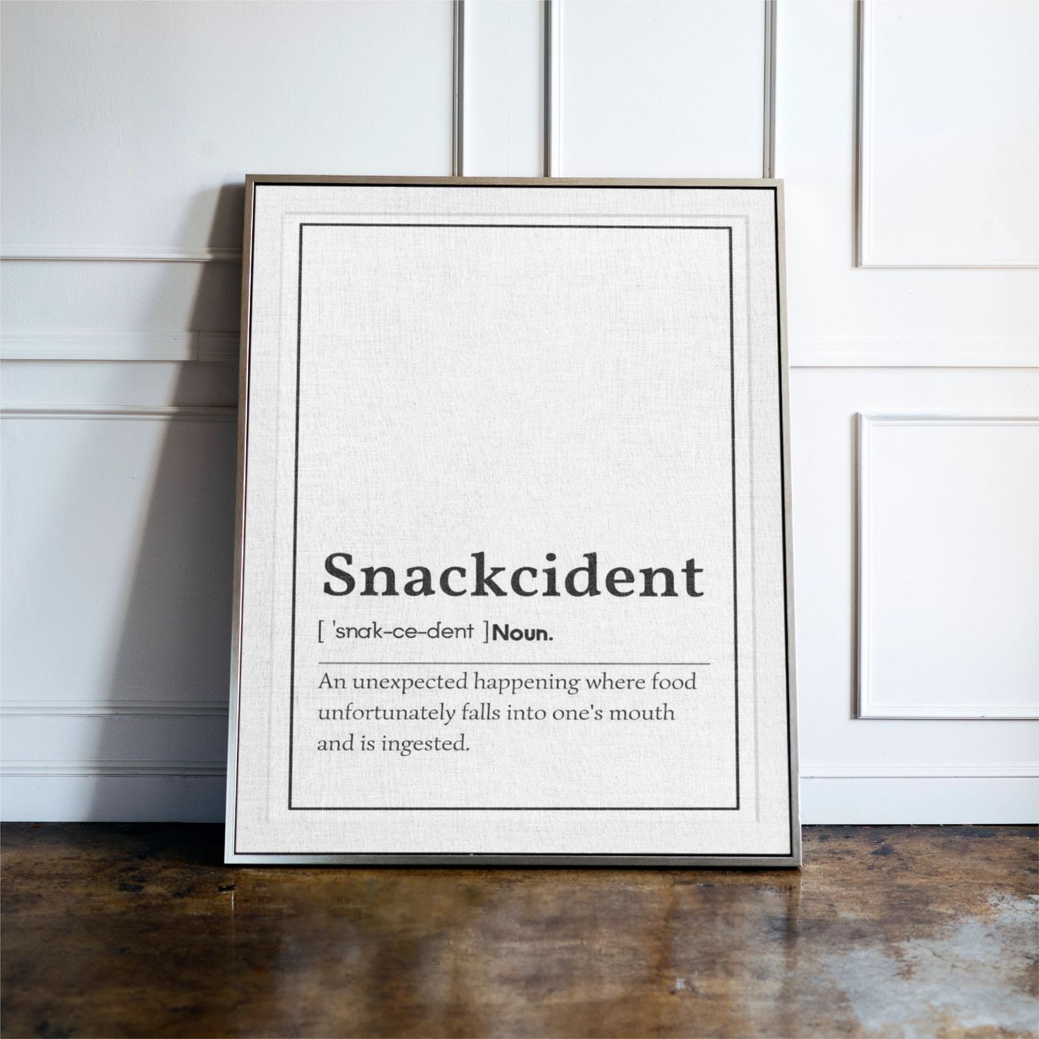 Snackcident Word Definition Print