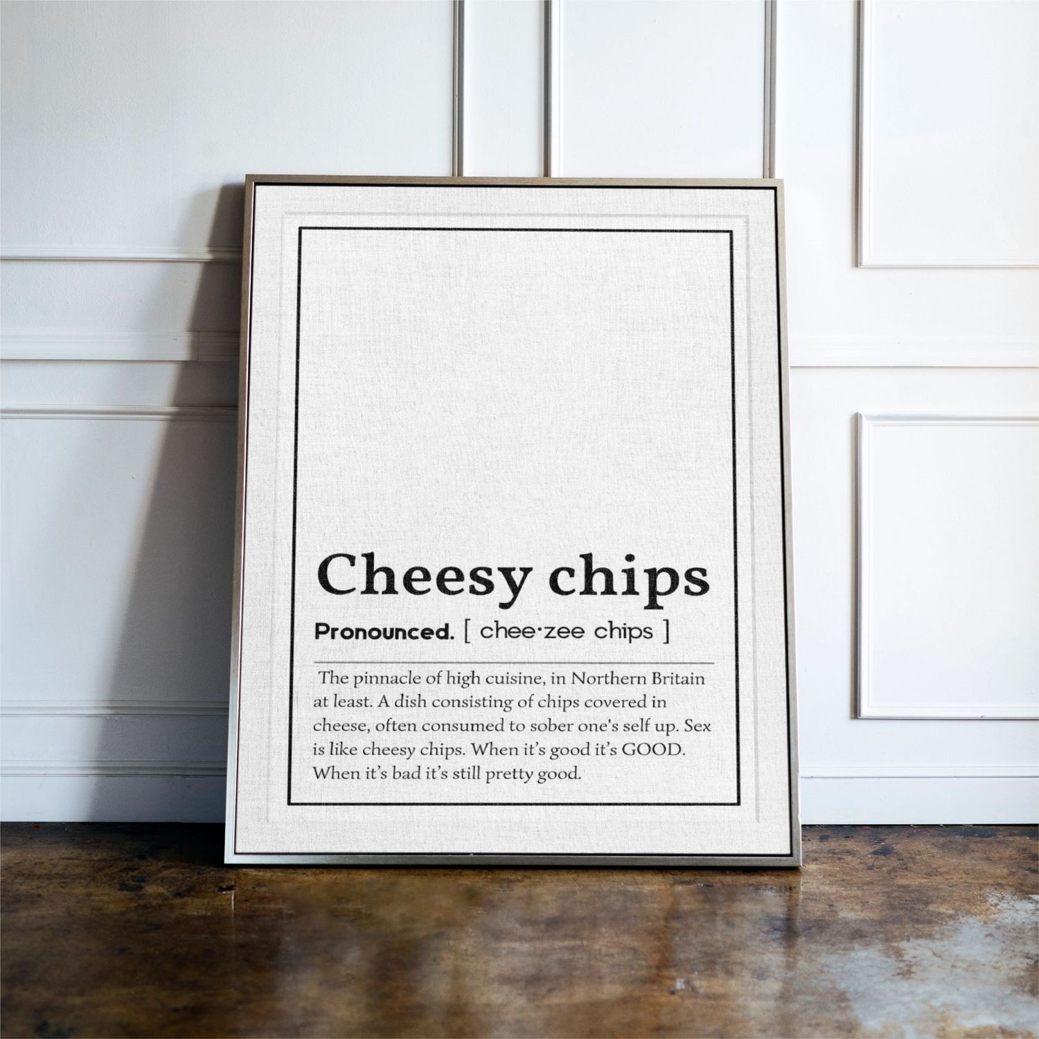 Cheesy Chips Word Definition Print