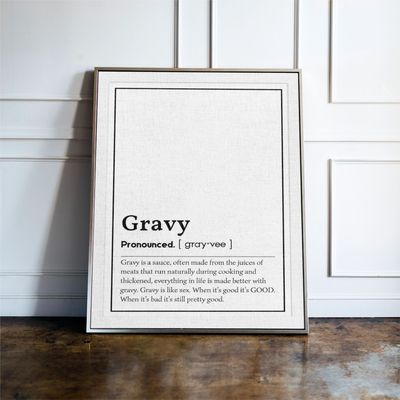 Gravy Word Definition Print