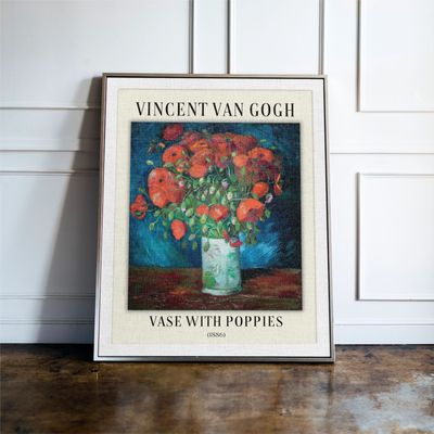 Vase With Poppies - Vincent Van Gough
