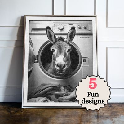 Donkey Laundry Room Prints