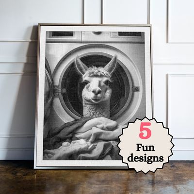 Llama Laundry Room Prints