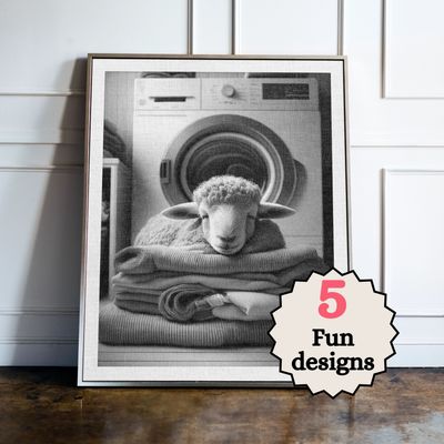 Sheep Laundry Room Prints