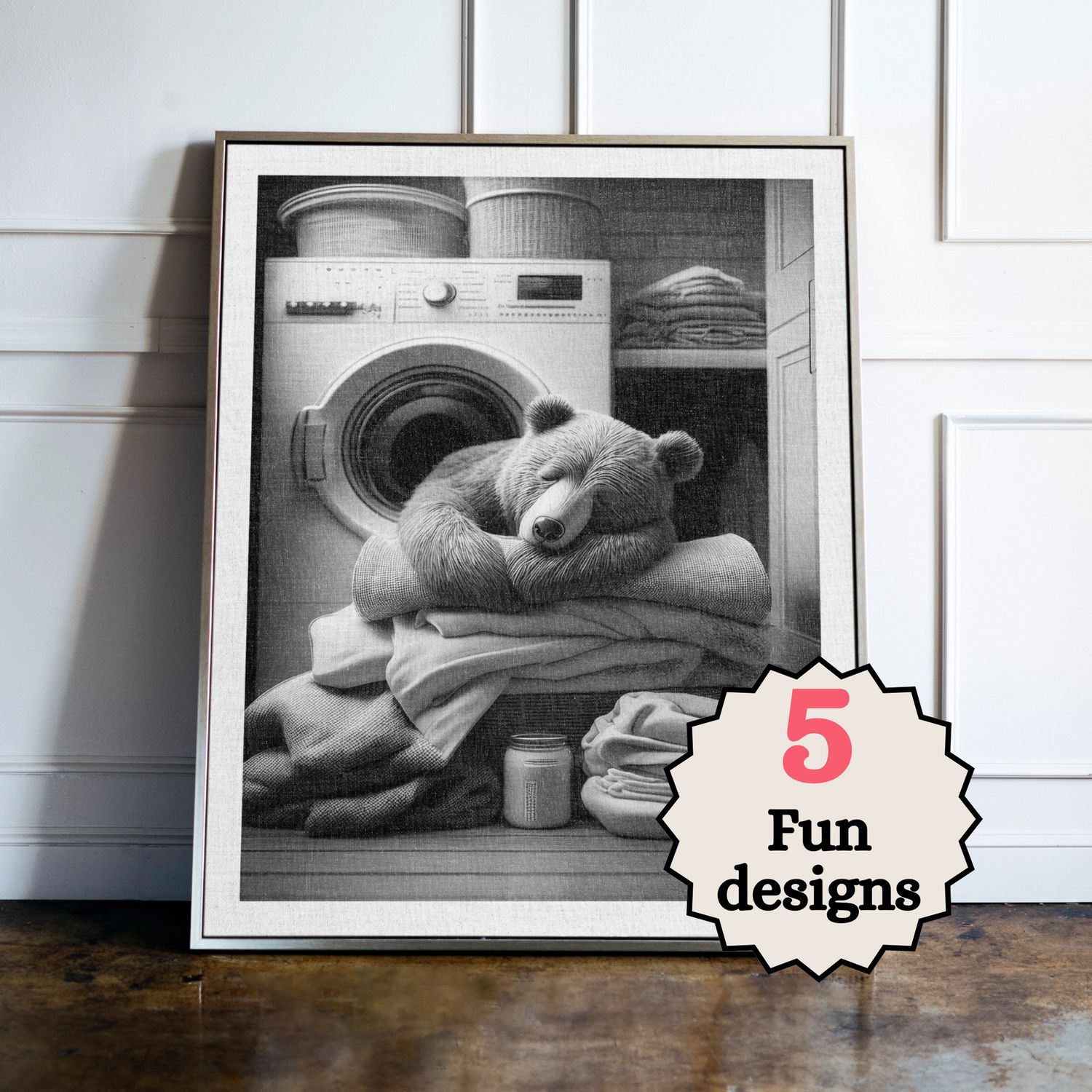 Bear Laundry Room Prints