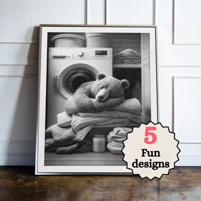 Bear Laundry Room Prints