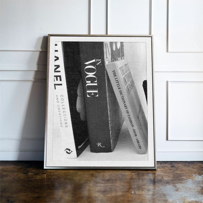 Luxury Fashion Magazine Print in Black and White