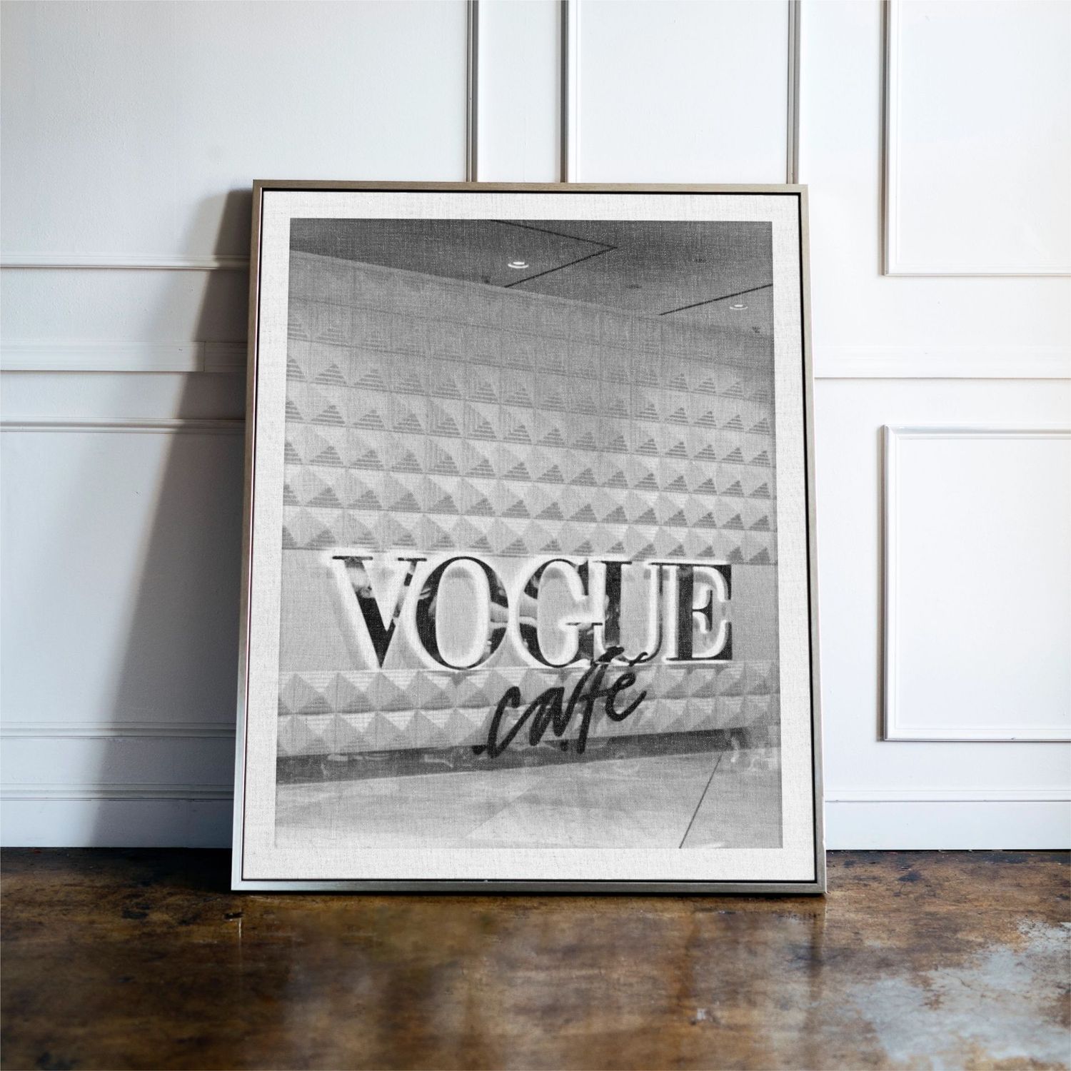 Luxury Fashion Magazine Print in Black and White