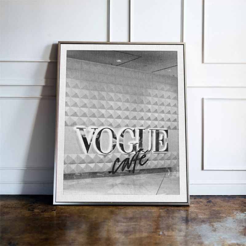 Luxury Fashion Magazine Print in Black and White
