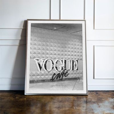 Luxury Fashion Magazine Print in Black and White