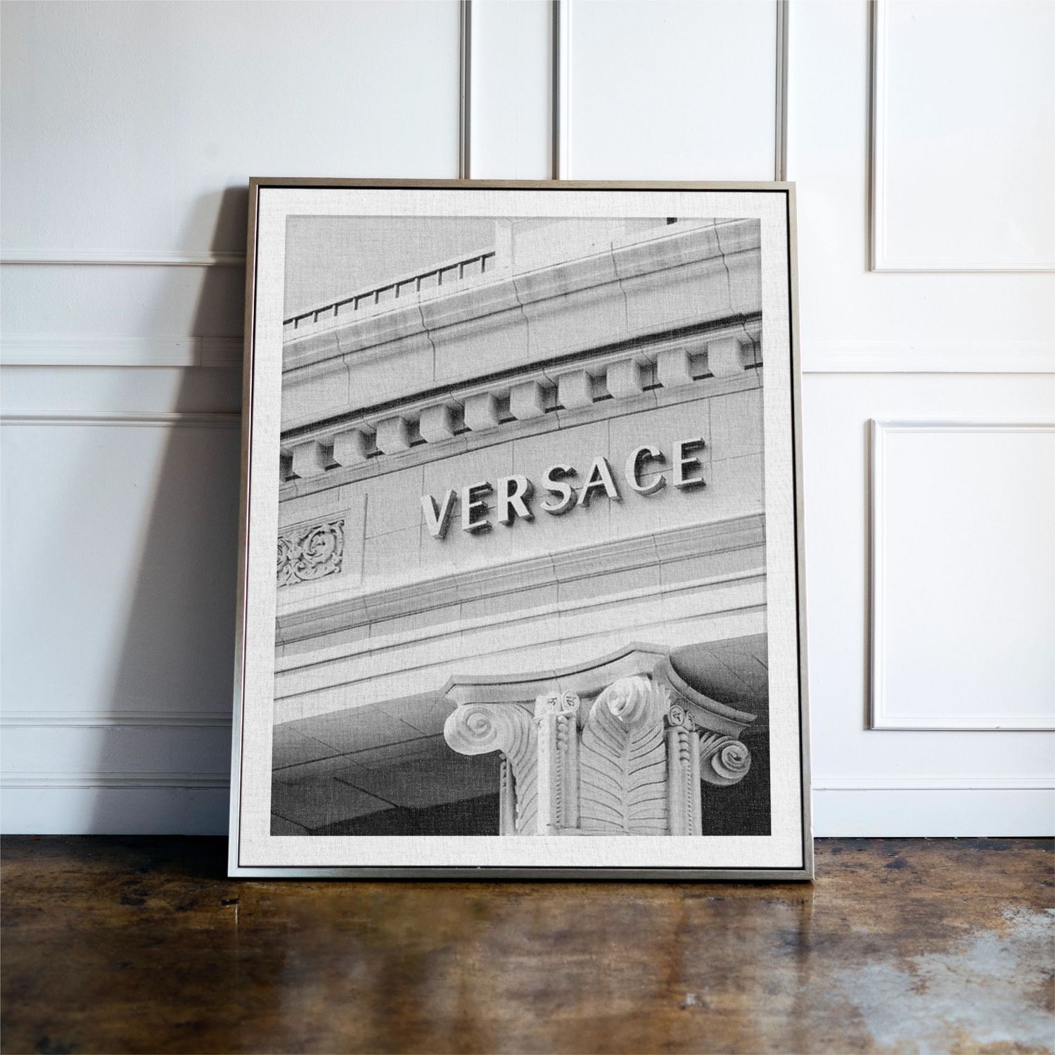 Luxury Shop Front Print in Black and White