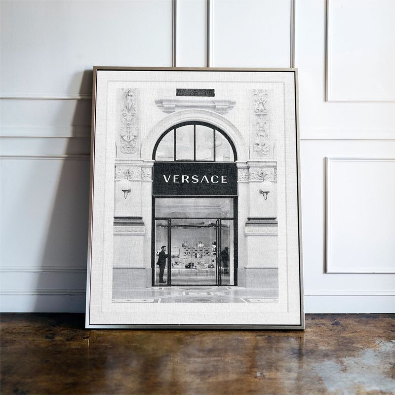 Luxury Shop Front Print Black & White