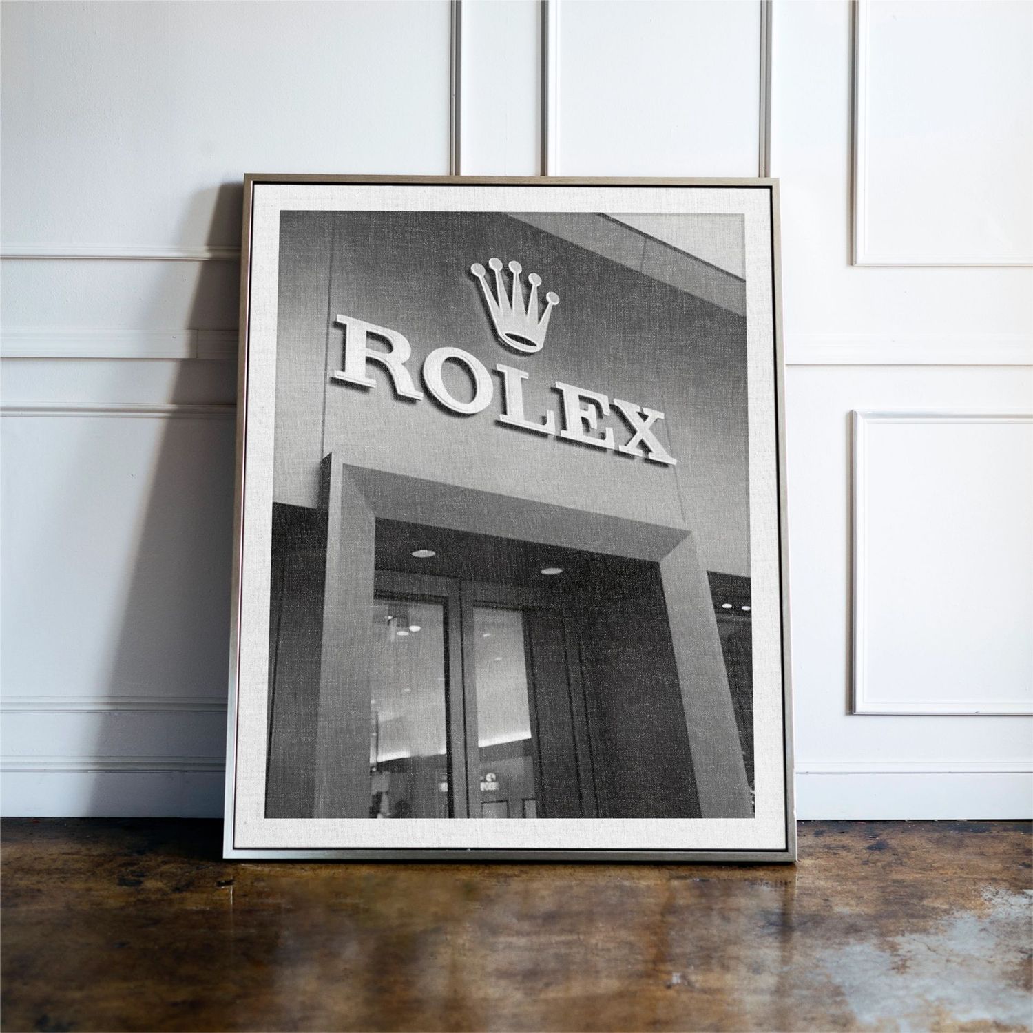 Luxury Shop Front Print Black & White