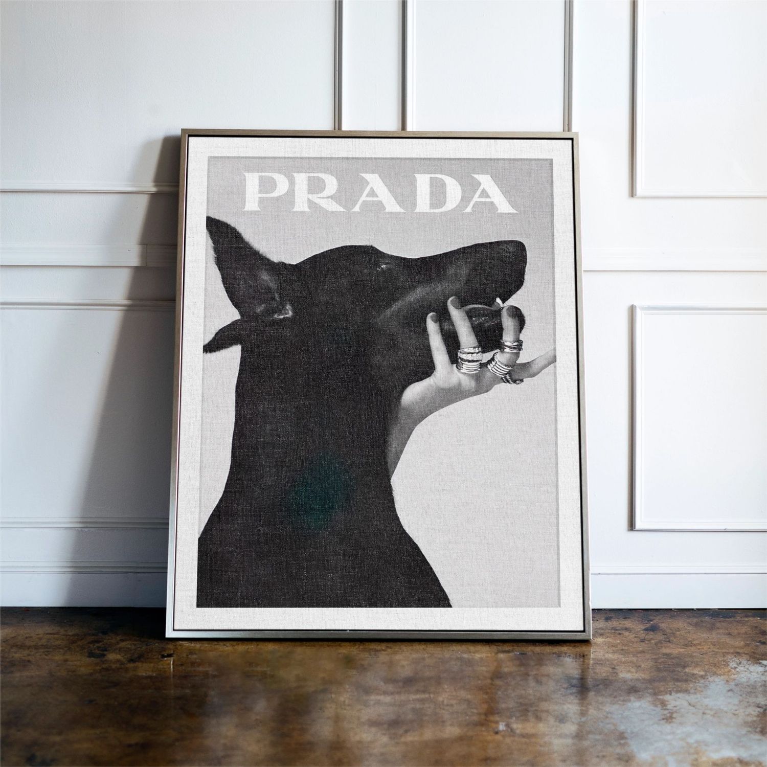 Luxury Fashion Doberman Print