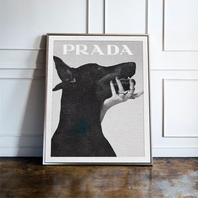 Luxury Fashion Doberman Print