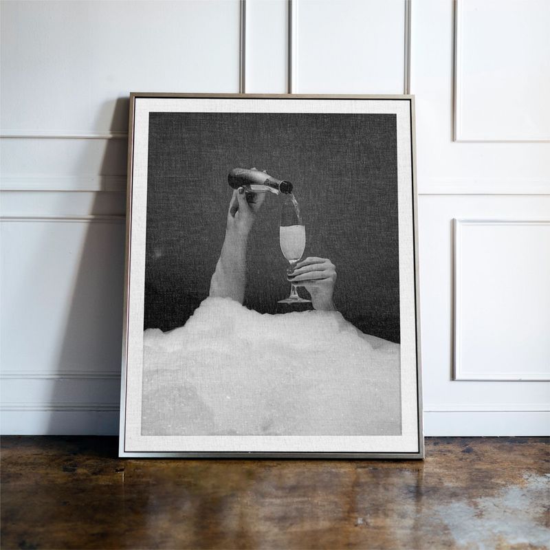 Champagne Bubble Bath Print