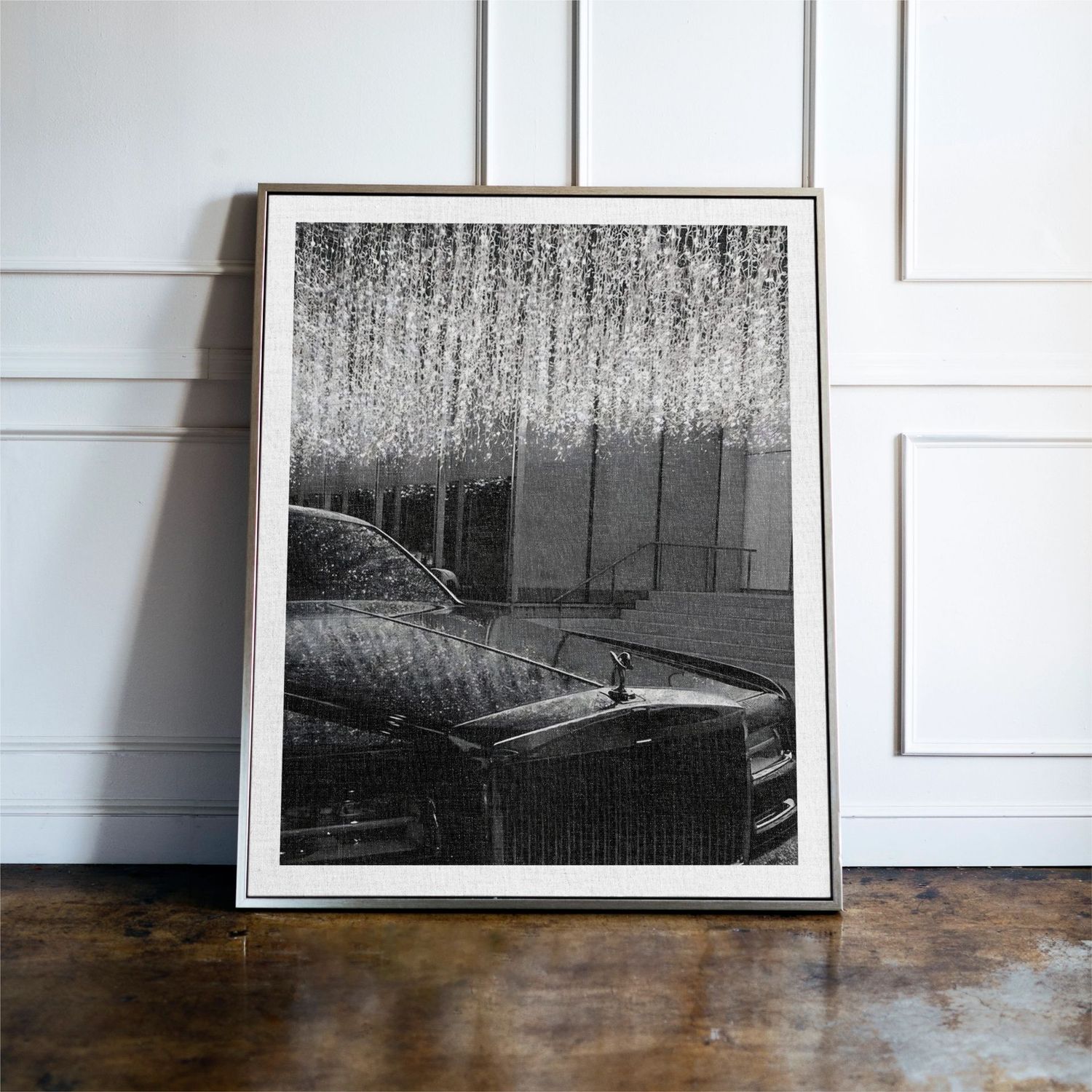 Luxury Car Black & White Print