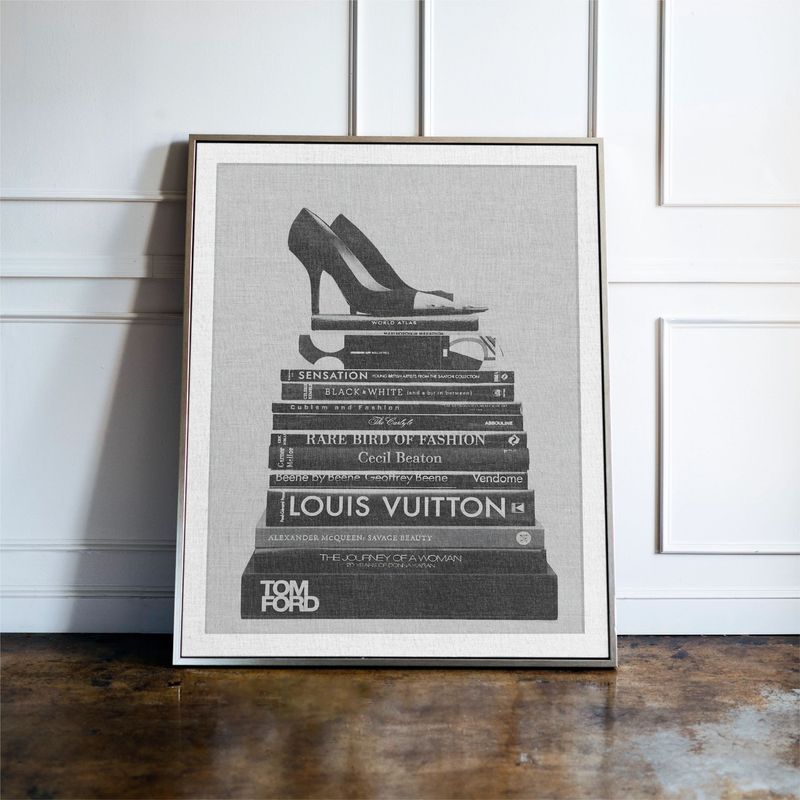 Luxury Fashion Books And Shoes Print