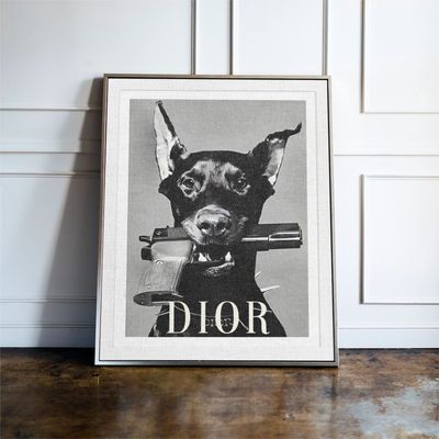 Doberman Luxury Fashion Print