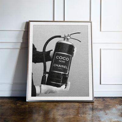 Luxury Fashion Fire Extinguisher Print