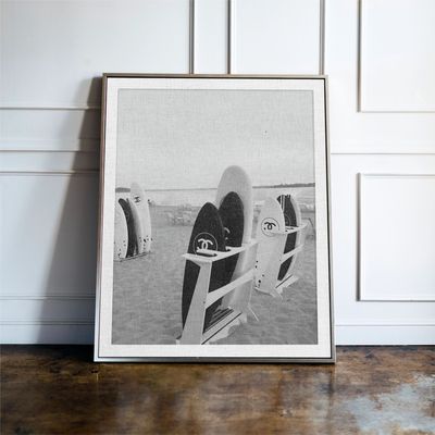 Luxury Fashion Surfboard Print