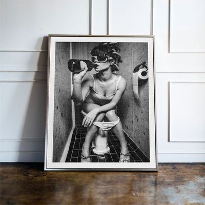 Drinking on the Toilet