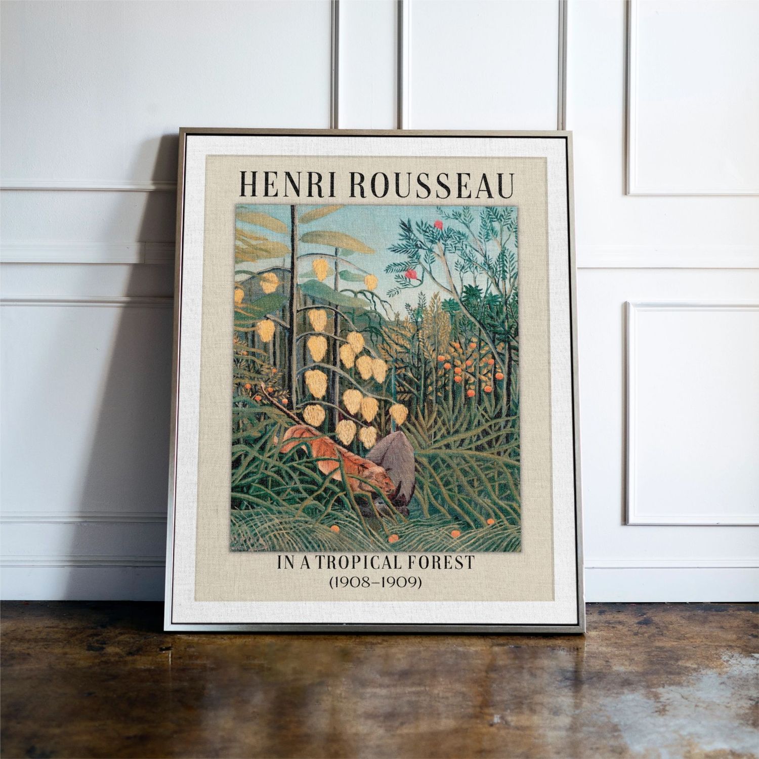 In A Tropical Forest - Henri Rousseau