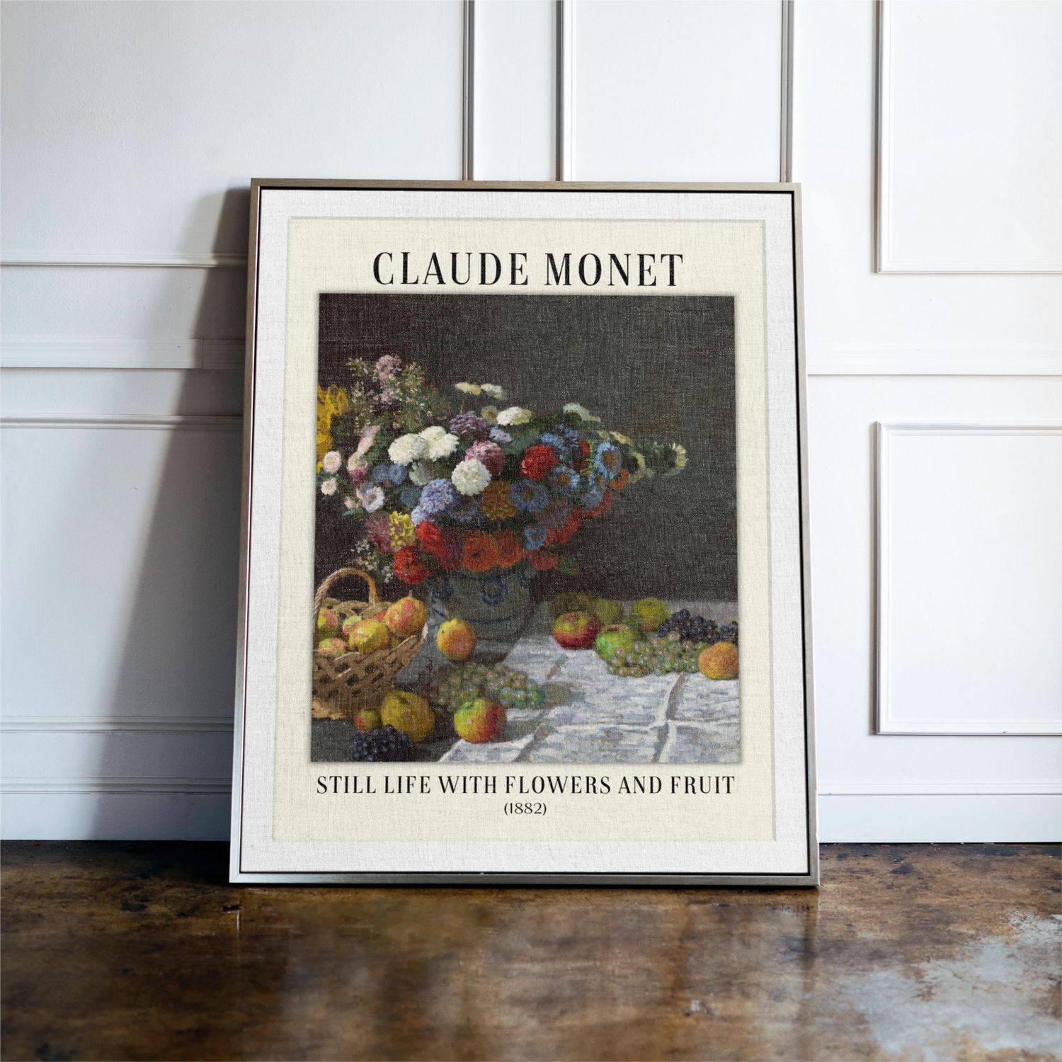 Still Life With Flowers and Fruit - Claude Monet