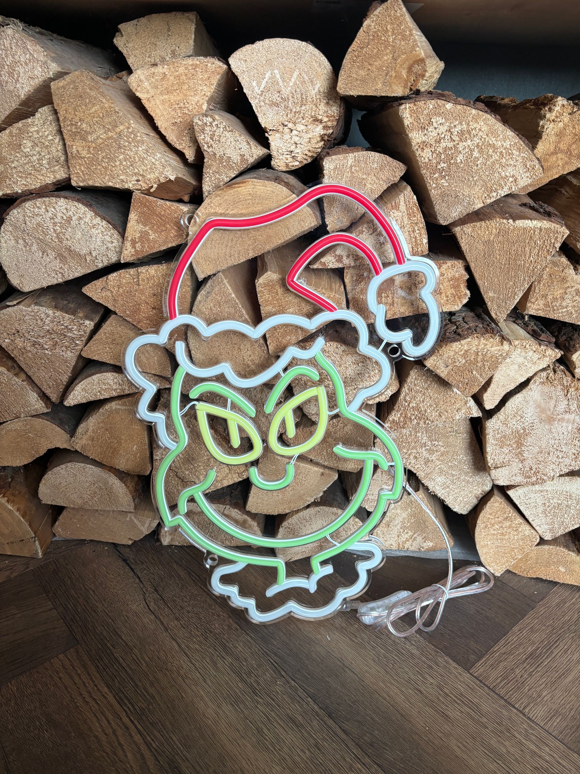 Christmas Cartoon Face LED Neon Sign