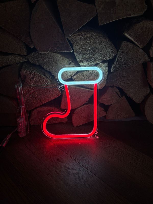 Christmas Stocking LED Neon Sign