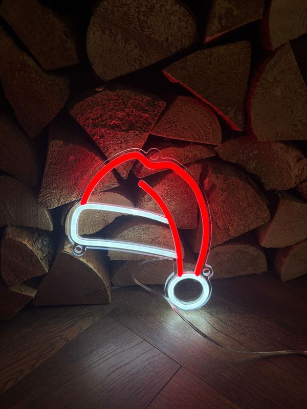 Santa Hat LED Neon Sign