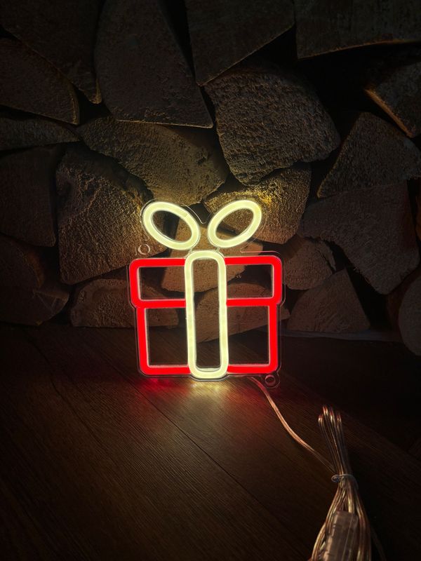 Christmas Present LED Neon Sign
