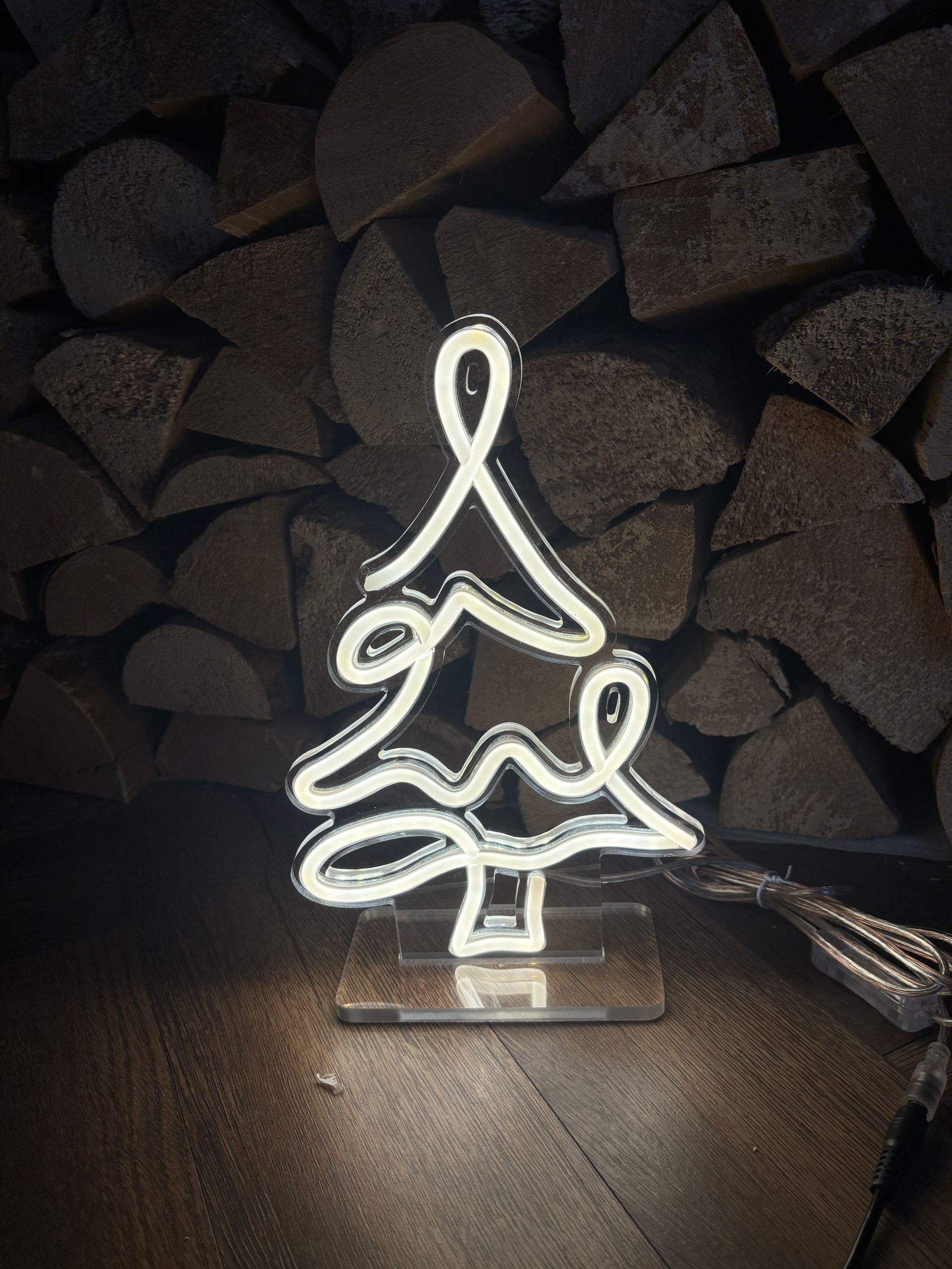 Christmas Tree LED Neon Sign (with Stand)