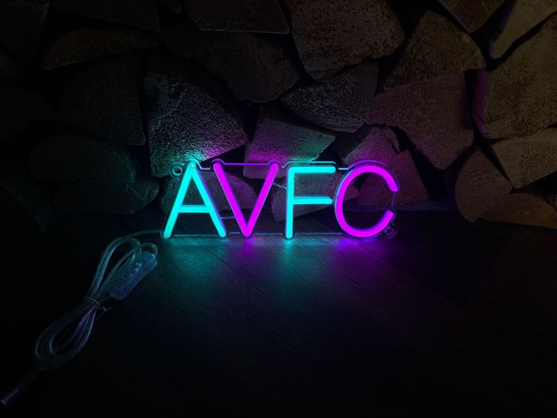 AVFC LED Neon Sign