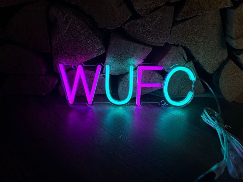WUFC LED Neon Sign