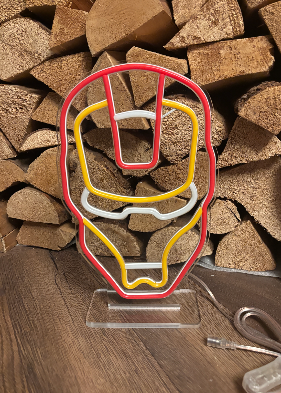 Superhero Mask LED Neon Sign (with Stand)