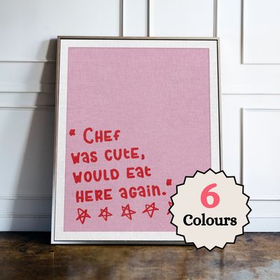 Chef was cute, would eat here again