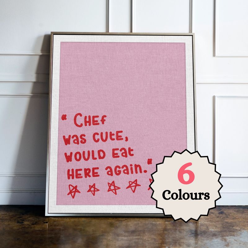 Chef was cute, would eat here again