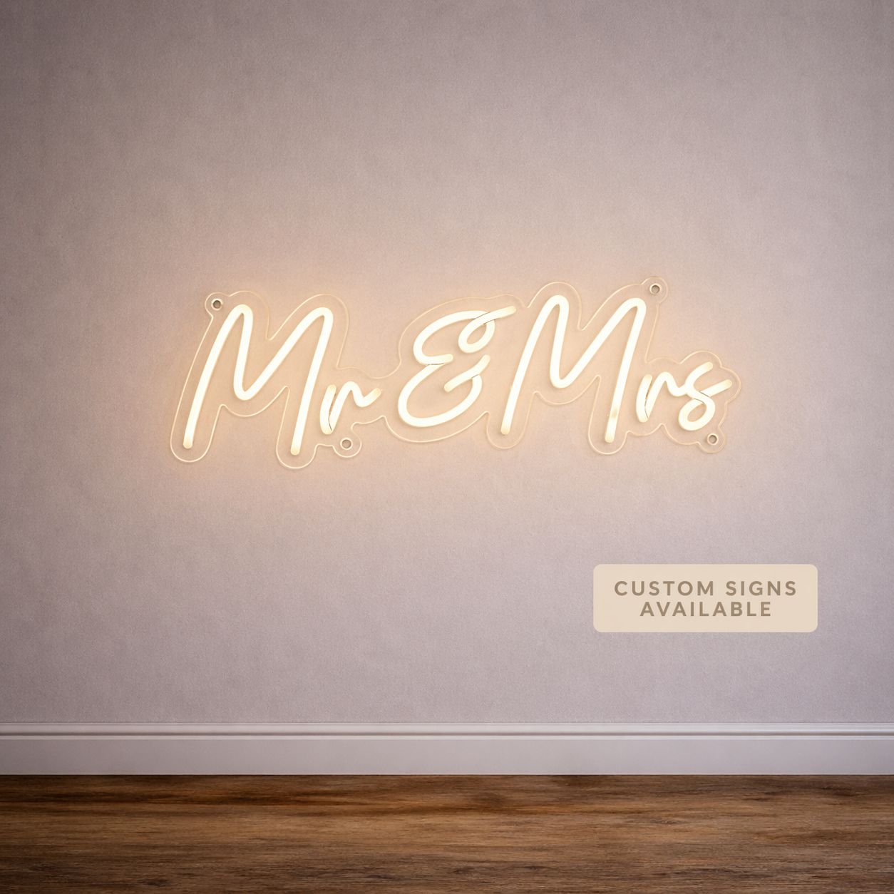 Mr and Mrs LED Neon Sign