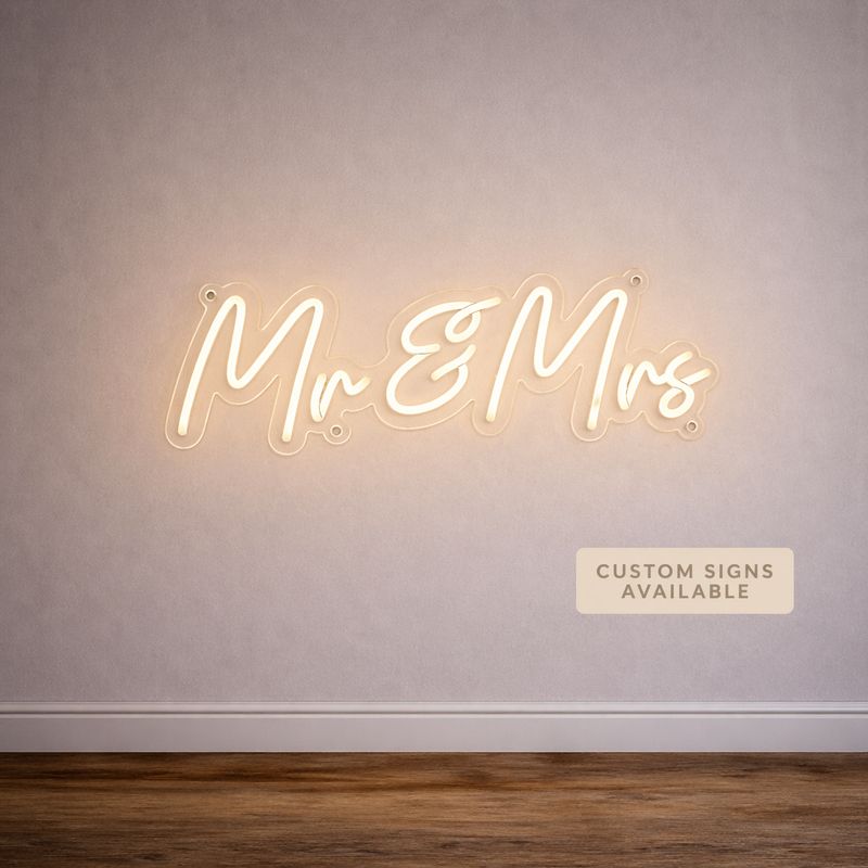 Mr and Mrs LED Neon Sign
