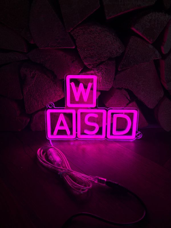 WASD LED Neon Sign